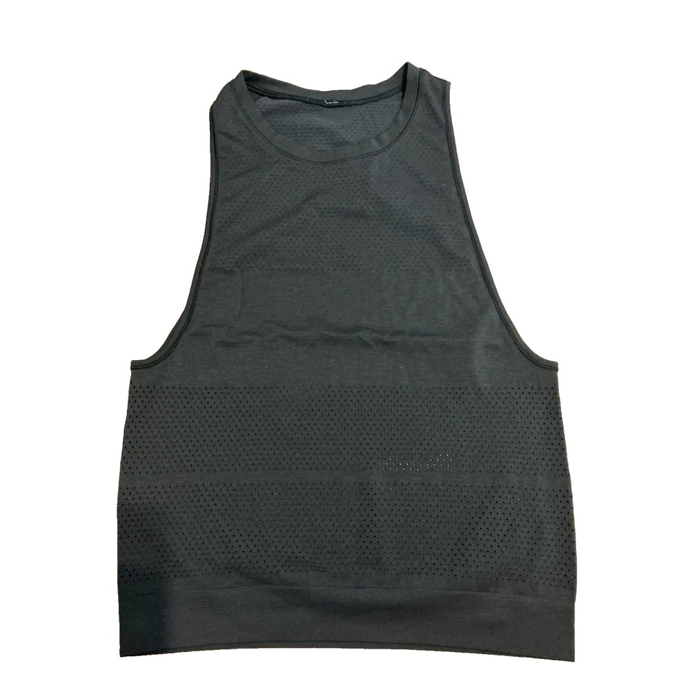 Lululemon Breeze by Muscle Crop Tank Black Size Medium Fitness Gym Workout Yoga